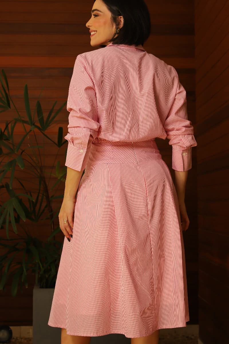 Camisa Curta Tricoline Listrado 5