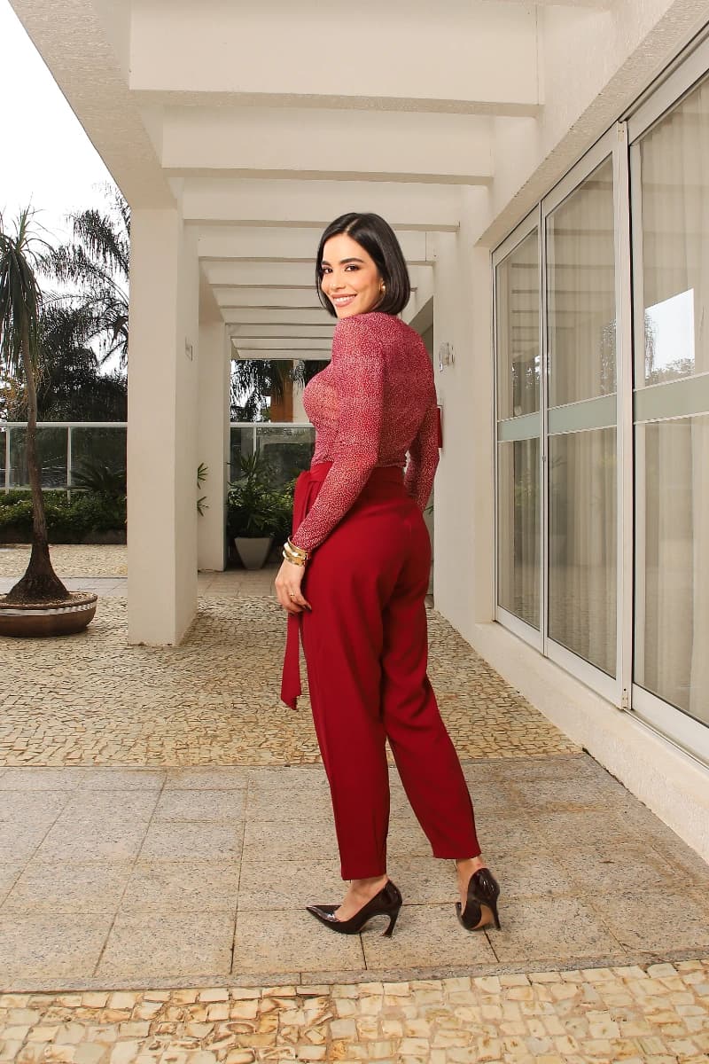 Blusa Tule Poá Flocada 7